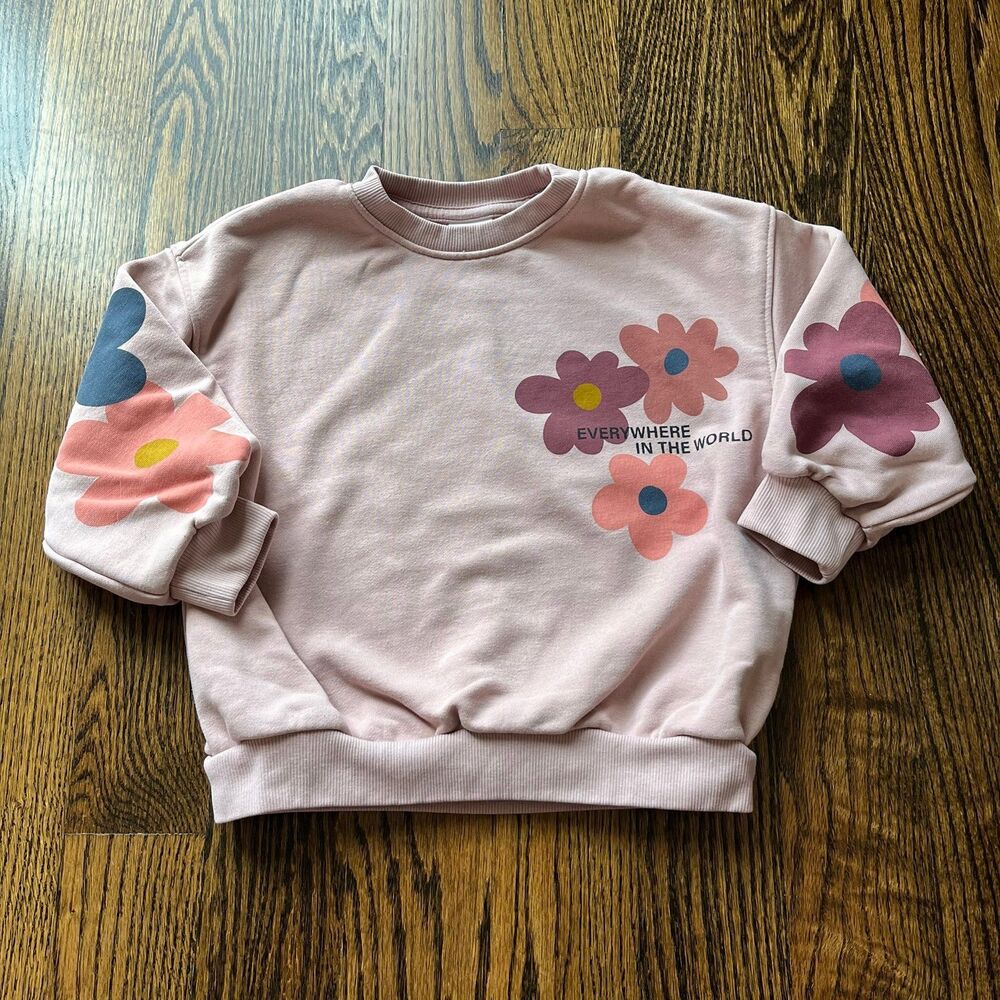 Zara Flower Sweatshirt (4Y)